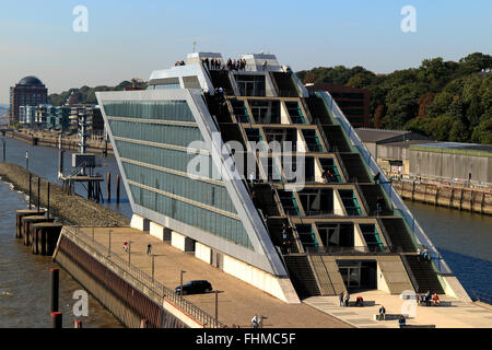 Dockland immeuble de bureaux sur l'Elbe, Hambourg, Allemagne, Europe Banque D'Images