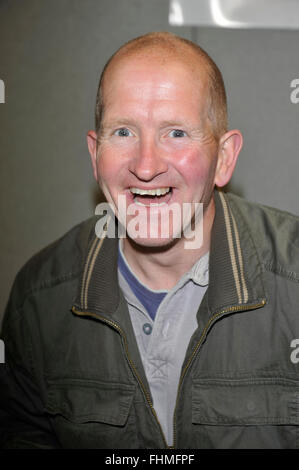 Eddie the Eagle Edwards assiste à Collectormania à stade 19:mk, Milton Keynes, Buckinghamshire, UK - 25 mai 2013 Banque D'Images