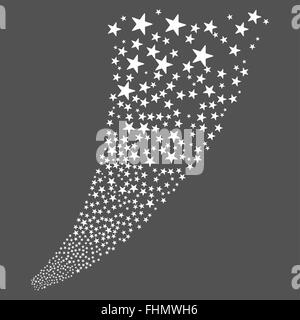 D'Artifice pyrotechnique Star Stream Banque D'Images