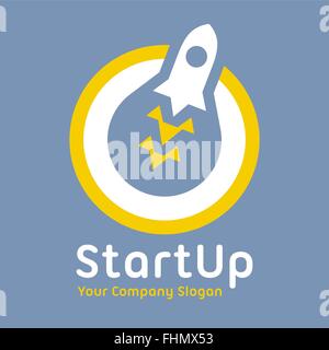 Modèle de logo. Résumé L'identité d'entreprise l'entreprise symbole. Concept graphique de démarrage Illustration de Vecteur