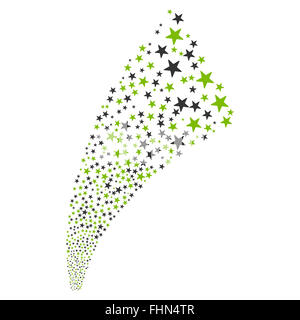 D'Artifice pyrotechnique Star Stream Banque D'Images