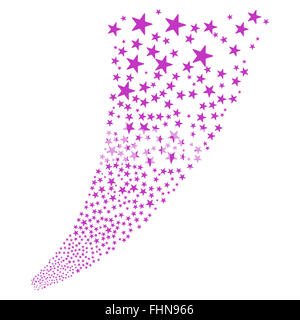 D'Artifice pyrotechnique Star Stream Banque D'Images