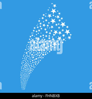 D'Artifice pyrotechnique Star Stream Banque D'Images