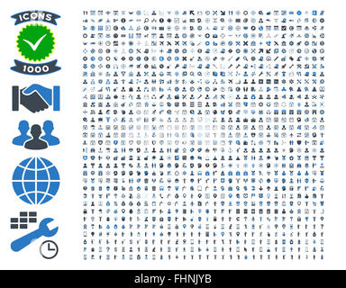 Collection de 1000 icônes vectorielles télévision Banque D'Images