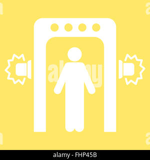 Le contrôle des passagers, l'icône de télévision Banque D'Images