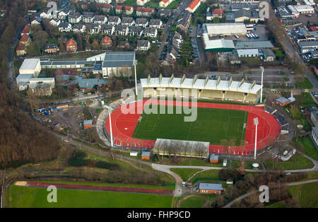 Par antenne, Centre de formation olympique avec les gymnases et l'internat, à côté du terrain de formation Lohrheidestadion, Bochum Wattenscheid, Banque D'Images