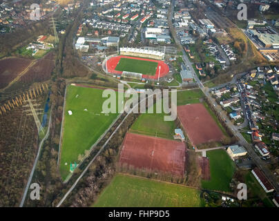 Par antenne, Centre de formation olympique avec les gymnases et l'internat, à côté du terrain de formation Lohrheidestadion, Bochum Wattenscheid, Banque D'Images