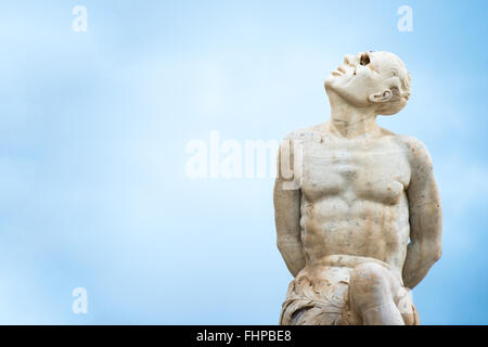 Statues antiques à Palerme Banque D'Images