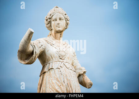 Statues antiques à Palerme Banque D'Images