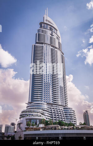 Dubaï, Émirats Arabes Unis - 2 décembre, 2014 : voir l'adresse de l'hôtel centre ville de Dubaï. Cet hôtel sera fermé indefinitel Banque D'Images