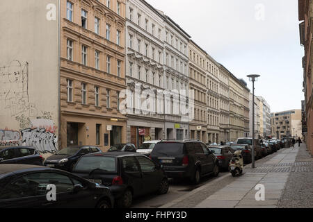 BERLIN, 24 février : Bâtiments de la Ackerstrasse à Berlin le 24 février 2016. Banque D'Images