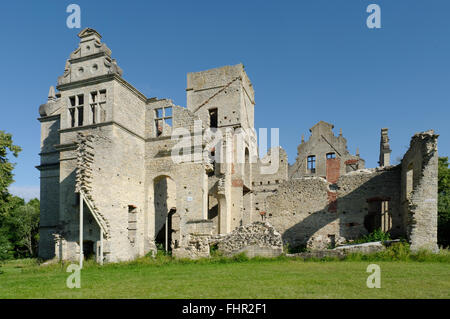 Ruines du château de Ungru Kiltsi en village, paroisse Ridala, Lääne county, l'Estonie, de l'UNION EUROPÉENNE Banque D'Images