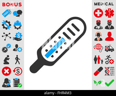 L'icône du thermomètre Banque D'Images