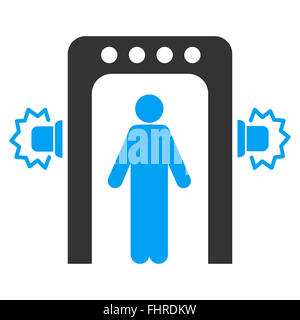 Le contrôle des passagers, l'icône de télévision Banque D'Images