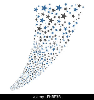 D'Artifice pyrotechnique Star Stream Banque D'Images