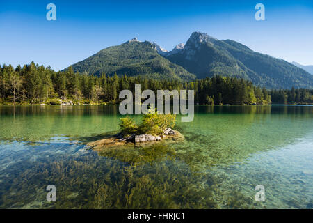 Hintersee, Ramsau, parc national de Berchtesgaden, Berchtesgadener Land, district de Haute-bavière, Bavière, Allemagne Banque D'Images