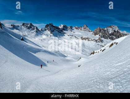 L'Italie, Rhemes-Notre-Dame, Benevolo, ski de haute montagne Banque D'Images