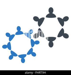 Collaboration, icône de l'ensemble du commerce électronique Banque D'Images