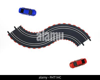 Une image de jouet voiture slot racing Banque D'Images
