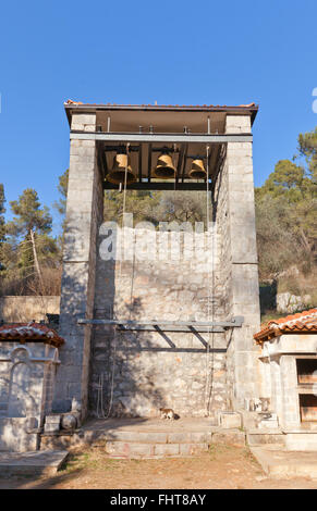 Clocher de l'église de St George (vers 11e c.) au pied de la colline de Gorica à Podgorica, Monténégro Banque D'Images