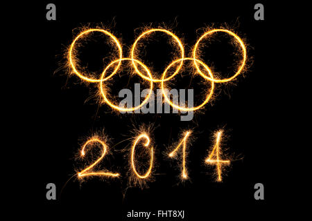 Jeux olympiques de 2014. Banque D'Images