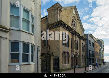 Synagogue historique sur Street à Brighton, East Sussex, Angleterre. Banque D'Images