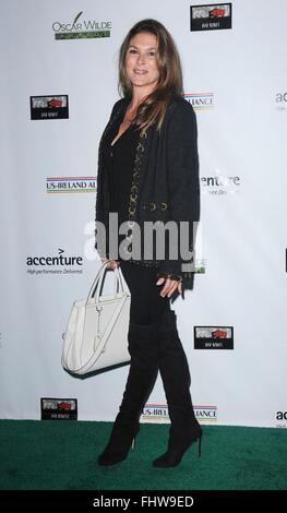 Los Angeles, CA, USA. Feb 25, 2016. Los Angeles, USA. 25 Février, 2016. Paige Turco aux arrivées d'Oscar Wilde : honorer l'écriture irlandaise dans le film, BAD ROBOT, Los Angeles, CA 25 février 2016. Credit : Everett Collection Inc/Alamy Live News Banque D'Images