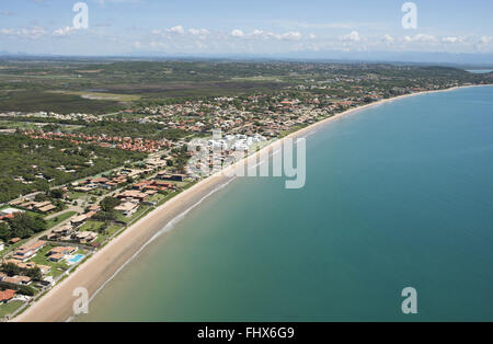 Vista aérea da Praia Rasa Banque D'Images