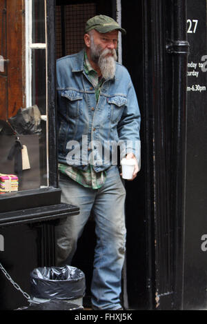 Seasick Steve dans Covent garden London (crédit image © Jack Ludlam) Banque D'Images