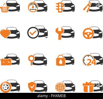 Un service web icons pour la conception d'interface utilisateur Illustration de Vecteur