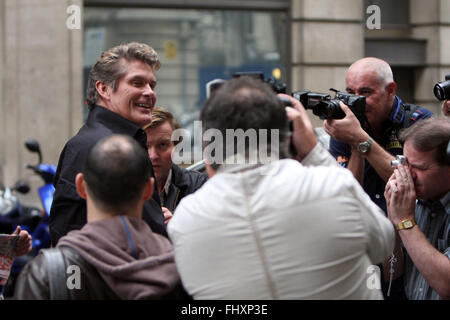 David Hasselhoff, fans London (crédit image © Jack Ludlam) Banque D'Images