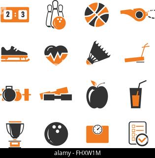 Sport web icons pour la conception d'interface utilisateur Illustration de Vecteur