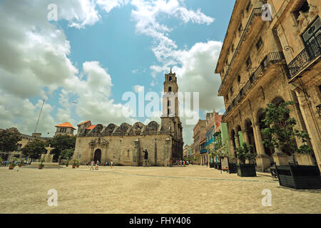 La basilique et le monastère de San Francisco de Asis ou Saint François d'assise. Photo style vintage Banque D'Images