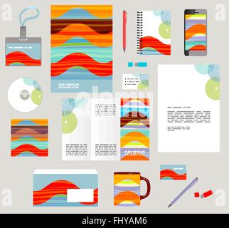 Les modèles d'affaires de style d'entreprise. Ensemble de conception graphique abstrait moderne Illustration de Vecteur