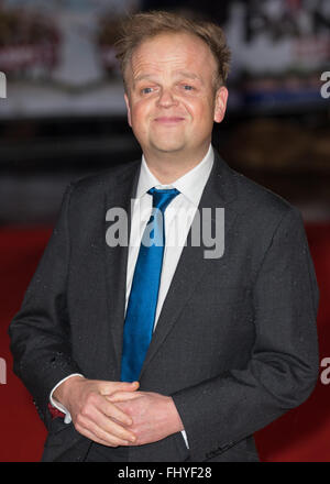 La première mondiale de "l'armée d'ad' qui s'est tenue à l'Odeon Leicester Square - Arrivées avec : Toby Jones Où : London, Royaume-Uni Quand : 26 Jan 2016 Banque D'Images