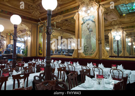 Brasserie de style Art Nouveau Julien Paris France Banque D'Images