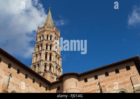 Photographie de la basilique Saint-Sernin à Toulouse, France. Banque D'Images