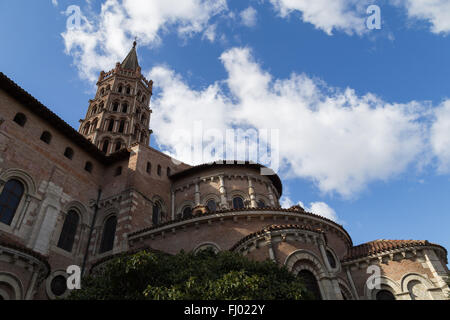 Photographie de la basilique Saint-Sernin à Toulouse, France. Banque D'Images
