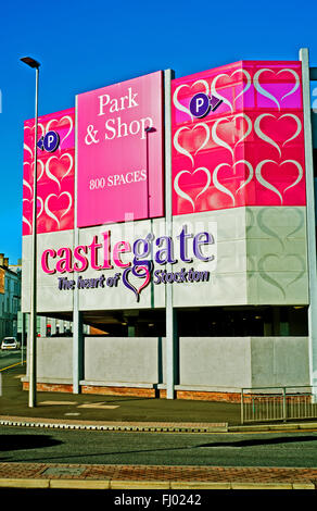 Castlegate Park et Shop Stockton on Tees Banque D'Images