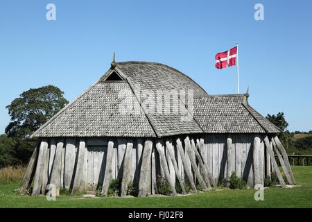 Maison Viking dans la ville de Hobro, Danemark Banque D'Images