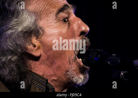 LA ALBUERA, Badajoz, Espagne, mars, 28 : El Capullo de Jerez sur scène pendant la Abuera Festival Flamenco le 28 mars 2 Banque D'Images