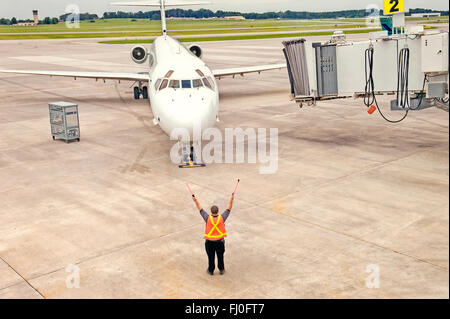 Le roulage en avion Banque D'Images