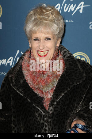 Janvier 19, 2016 - Anita Dobson assister à 'Cirque du Soleil : Amaluna' appuyez sur la nuit, le Royal Albert Hall à Londres, au Royaume-Uni. Banque D'Images