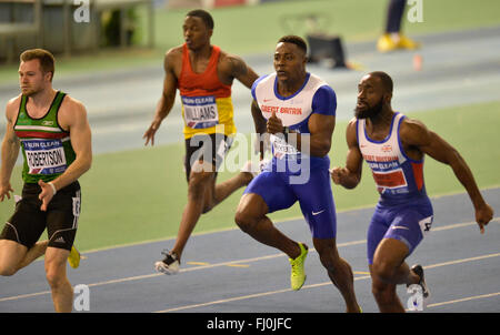 EIS Sheffield, Sheffield, Royaume-Uni. Feb 27, 2016. La piscine d'Athlétisme le premier jour. Credit : Action Plus Sport/Alamy Live News Banque D'Images