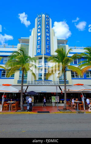 FL Floride Miami Beach Art Deco de South Beach Ocean Drive Banque D'Images