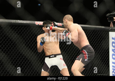 Londres, Royaume-Uni. Feb 27, 2016. L'UFC Fight Night Bisping vs Silva à l'O2, London Crédit : Dan Cooke/Alamy Live News Banque D'Images