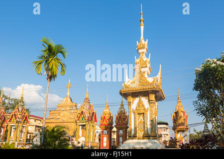 Wat Luang Pakxe est un ancien temple bouddhiste à Pakse au sud Laos Banque D'Images