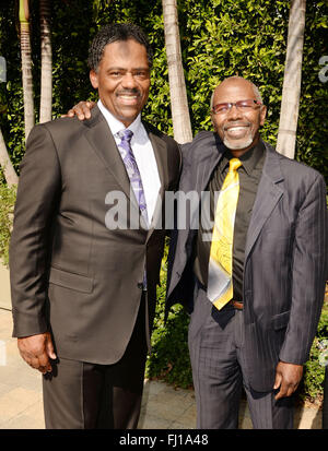 Los Angeles, CA, USA. Feb 26, 2016. 27 février 2016 - Los Angeles, Californie - Richard Lawson, Ernest L. Thomas. 4e édition des ''Évangile va à Hollywood'' Prix Déjeuner-causerie tenu au Vibiana. Crédit photo : Koi Sojer/AdMedia Crédit : Koi Sojer/AdMedia/ZUMA/Alamy Fil Live News Banque D'Images