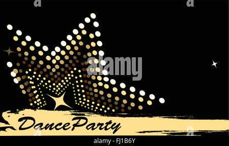 Club de danse horizontal banner.Vector illustration Illustration de Vecteur