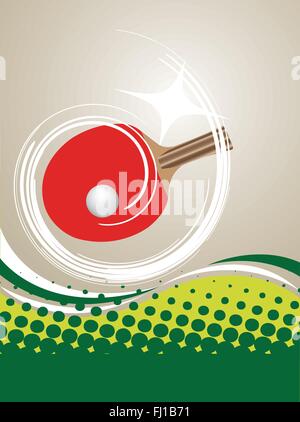 Tennis de table verticale poster.Vector illustration Illustration de Vecteur